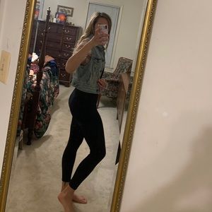 AE Cropped Jean Jacket Vest